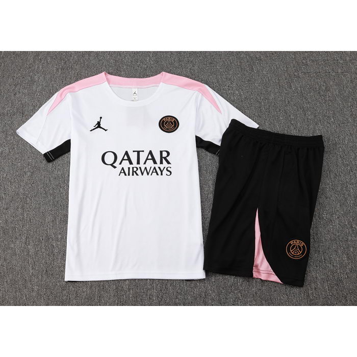 Chandal del Paris Saint-Germain Jordan Manga Corta 24-25 Blanco - Pantalon Corto